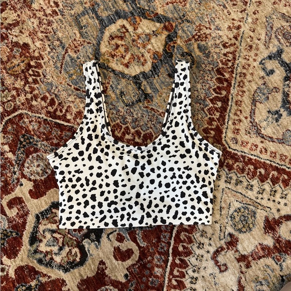 Balance / Vitality white snow leopard sports bra - Picture 1 of 2